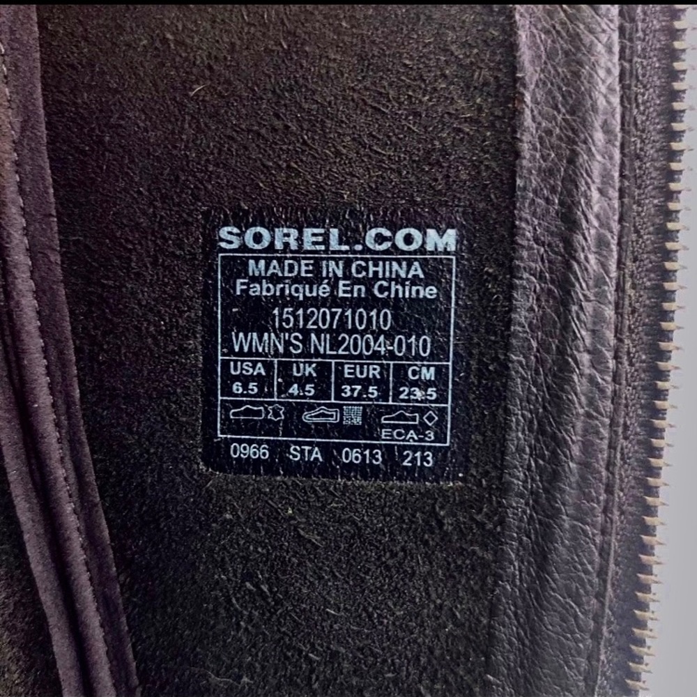 ♥️ Discontinued Sorel ‘Scotia’ Black Leather Tall Boots. Women’s 6.5. Gorgeous! - Picture 2 of 10